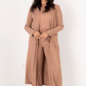Women's Tan Wide Leg Pants & Jumpsuit Set